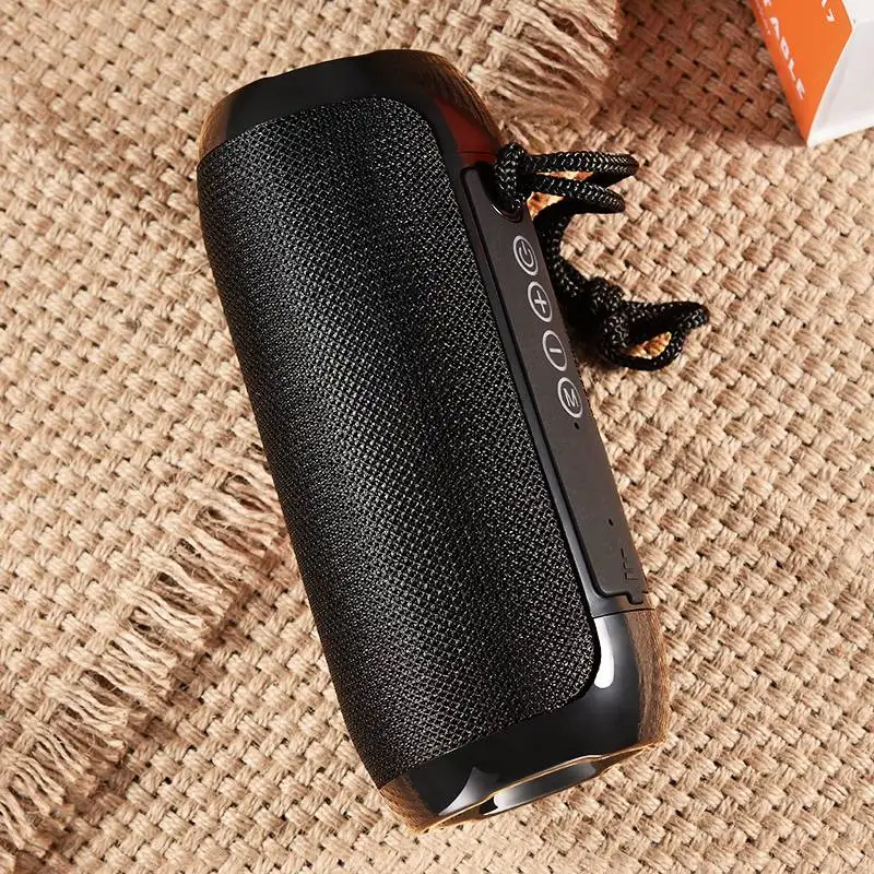 Black TOMKAS Bluetooth наружная Колонка портативная беспроводная мини Колонка стерео громкий динамик коробка Поддержка TF карта FM радио Aux вход динамик - Цвет: Black