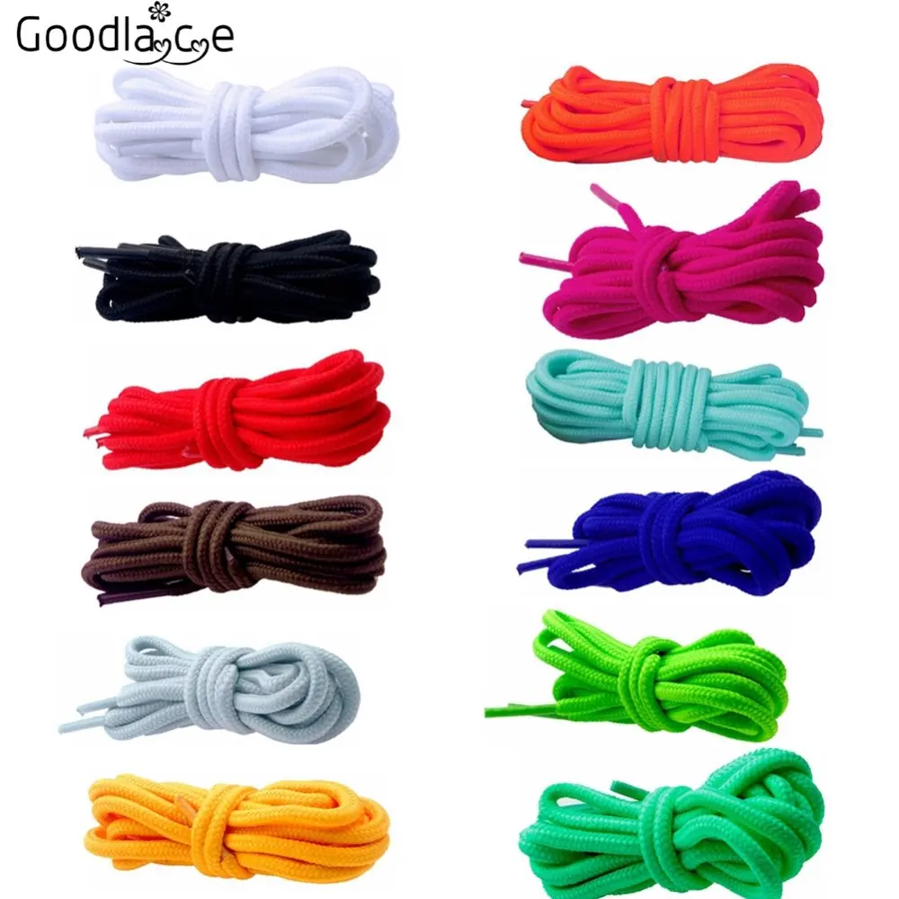 100cm-160cm Long of Round Shoelaces Shoe Strings Shoe Laces Cord Ropes for Boots Sneakers
