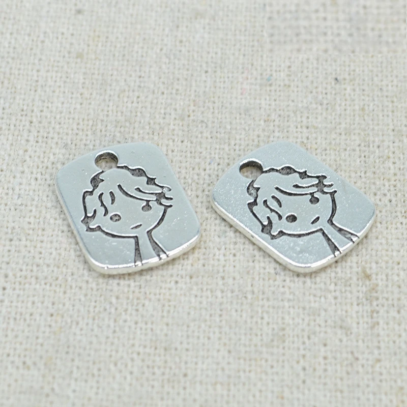 

20 PCS 13*17mm Fashion Metal Alloy Antique Silver Color Girl Design Pendant Charm Jewelry Accessories DIY Jewelry Findings