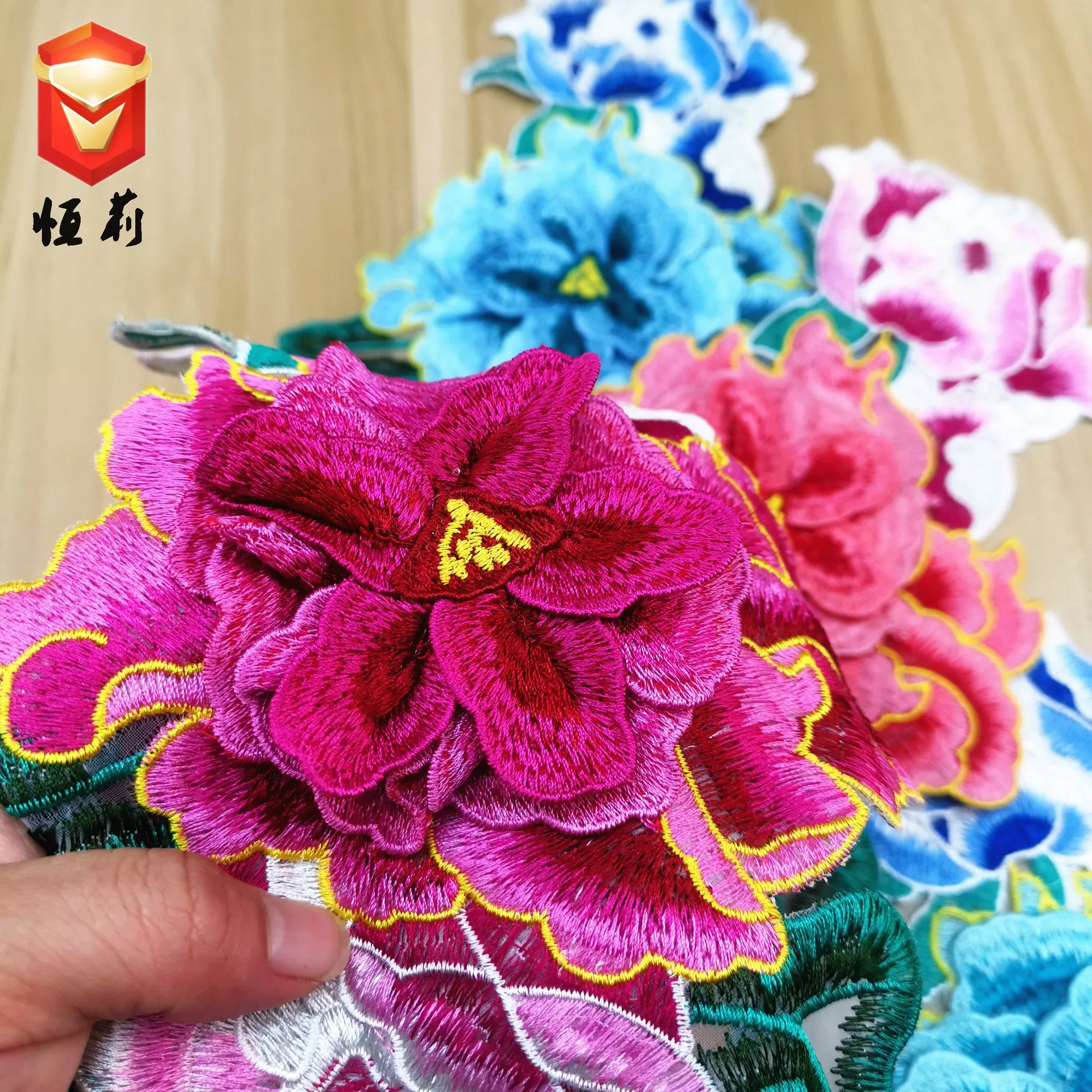 2019 Новая мода DIY аппликация Водорастворимая Вышивка костюм украшение объемные