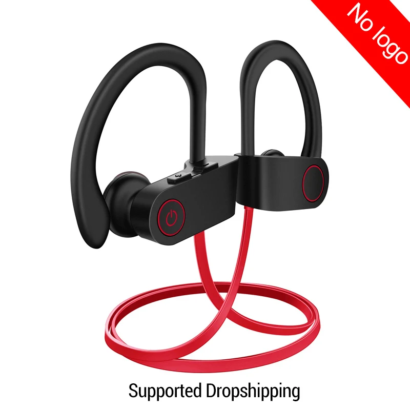 U8-Red IONCT U8 5,0 Bluetooth наушники IPX7 водонепроницаемые AAC беспроводные наушники спортивные басовые наушники с микрофоном для iPhone xiaomi huawei - Цвет: U8-Red