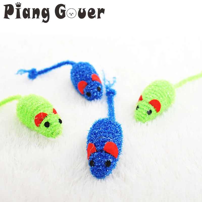 2 шт./лот зоотоваров мыши животных кошки игрушки помощи весело Мышь Кот Игрушка