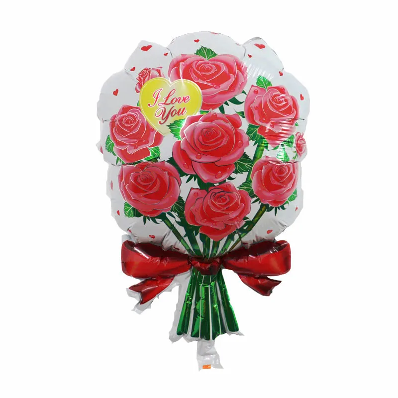 5pcs red 5 шт большие розы фольгированные шары мама globos украшение для свадьбы бракосочетания шар День Святого Валентина принадлежности для вечеринки, оптом - Цвет: 5pcs red