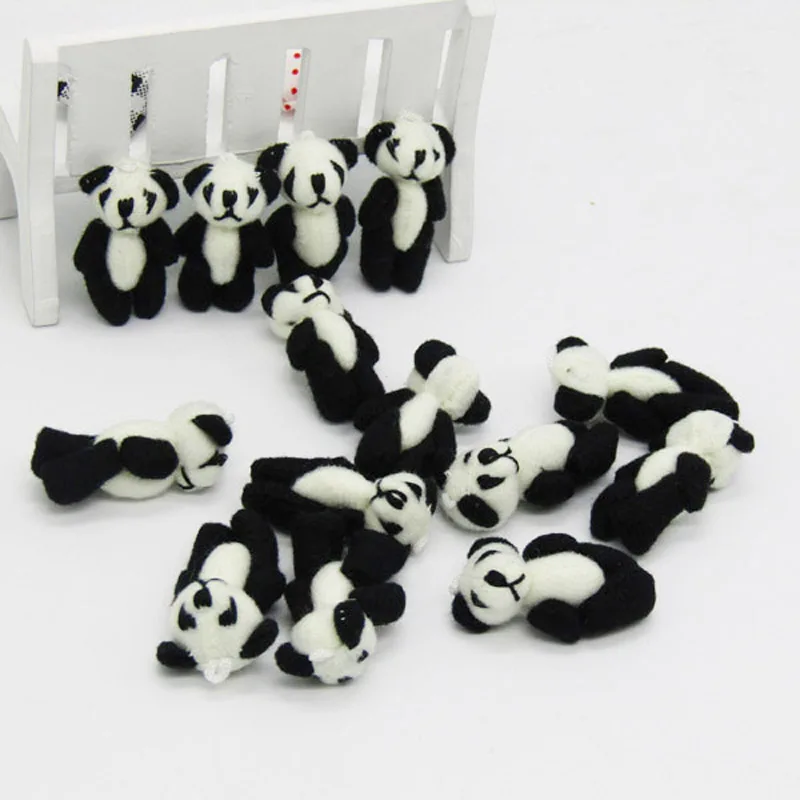 Мини панды мягкие плюшевые игрушки 4 5 см 50 шт./лот|panda gifts|toy pandacute toy |