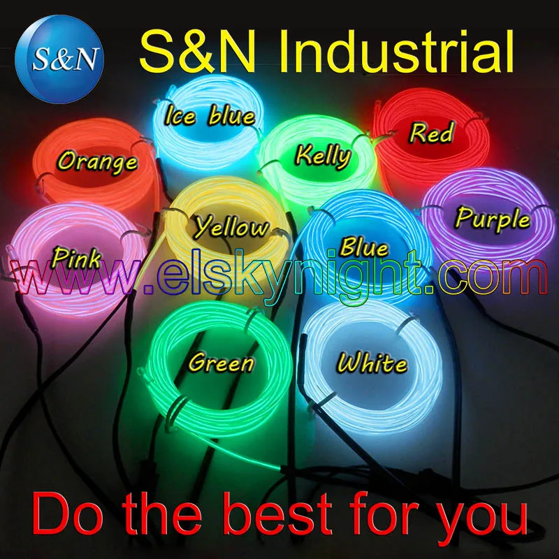 DC12V El инвертор/контроллер/Музыка драйвера/звуковая активация + 6 метров красный