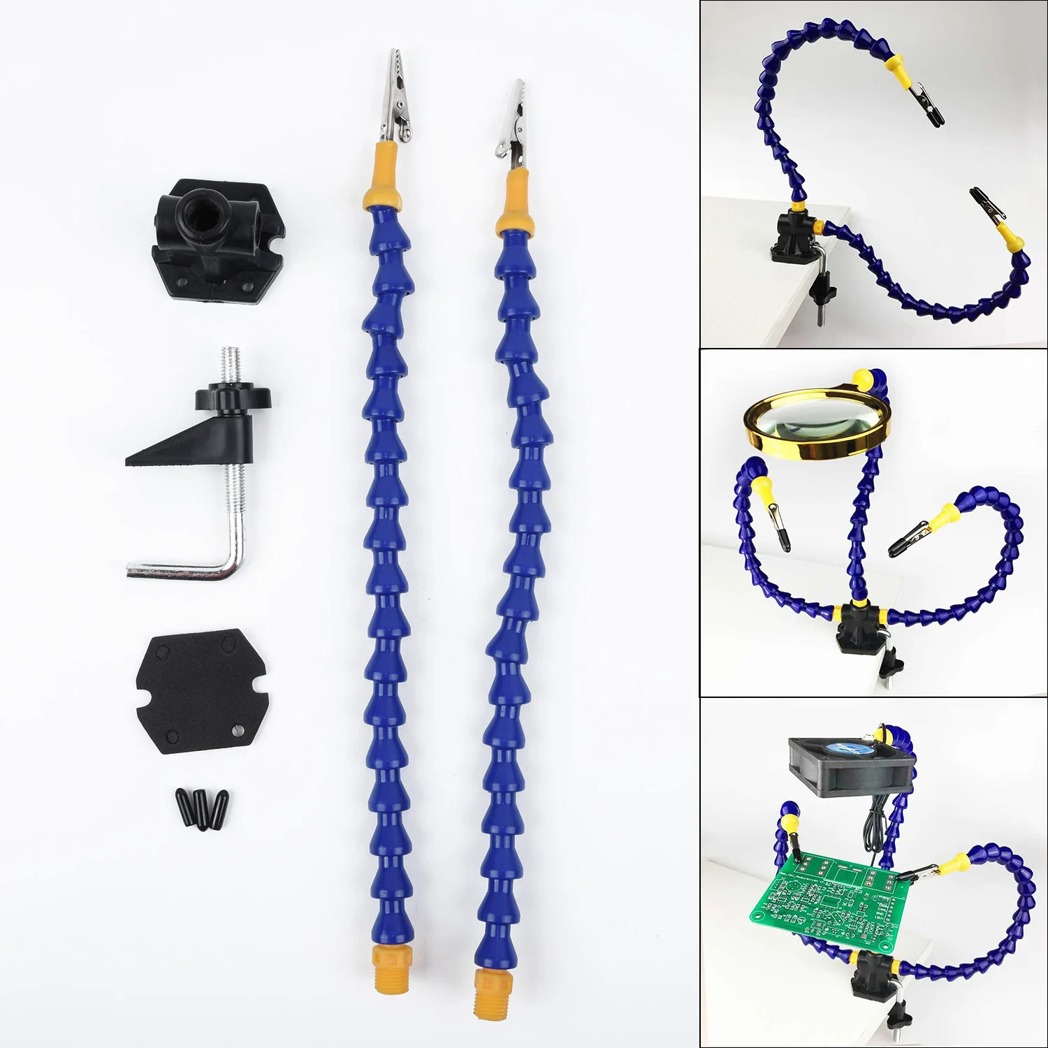 Сплав + нейлон паяльный инструмент увеличительное помощь ручной комплект