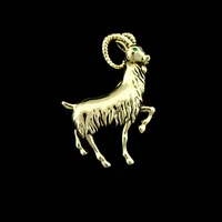 metal male goat charm pin brooch fashion ornament jewelry accessory for lady 6pcs x free shipping