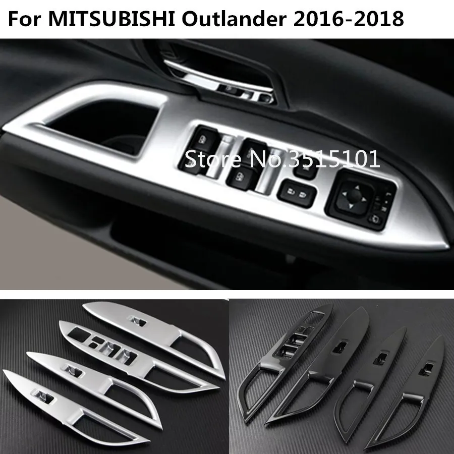 

4 шт., накладки на панель для внутренней двери автомобиля Mitsubishi Outlander 2016 2017 2018 2019