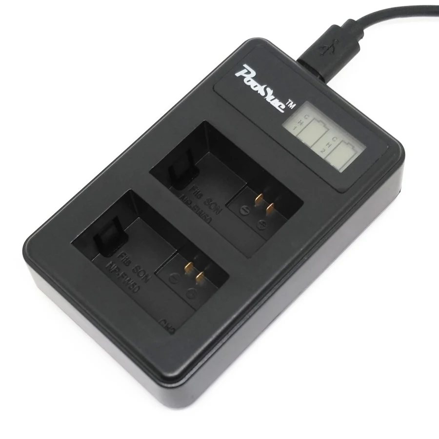 3 аккумулятора для фотоаппарата + NP FW50 LCD USB зарядное устройство Sony a37 a6000|np-fw50 battery|np