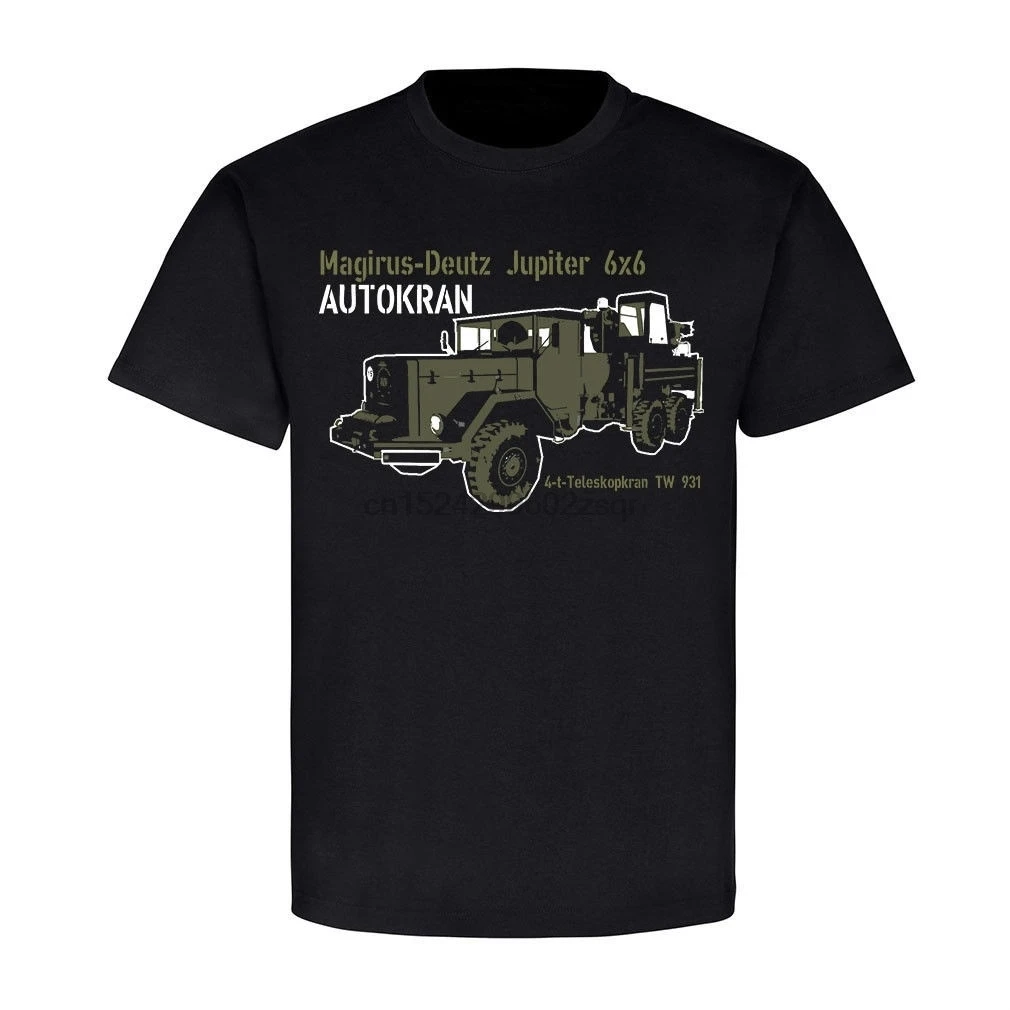 Magirus Deutz Jupiter Autokran 6x6 Bundeswehr Kran LKW 4 t Мужская футболка|Мужские футболки| |