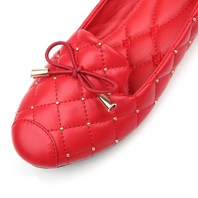 SNURULAN2018 Весна Rhineston балетки мокасины женские большие размеры обувь слипоны Лоферы