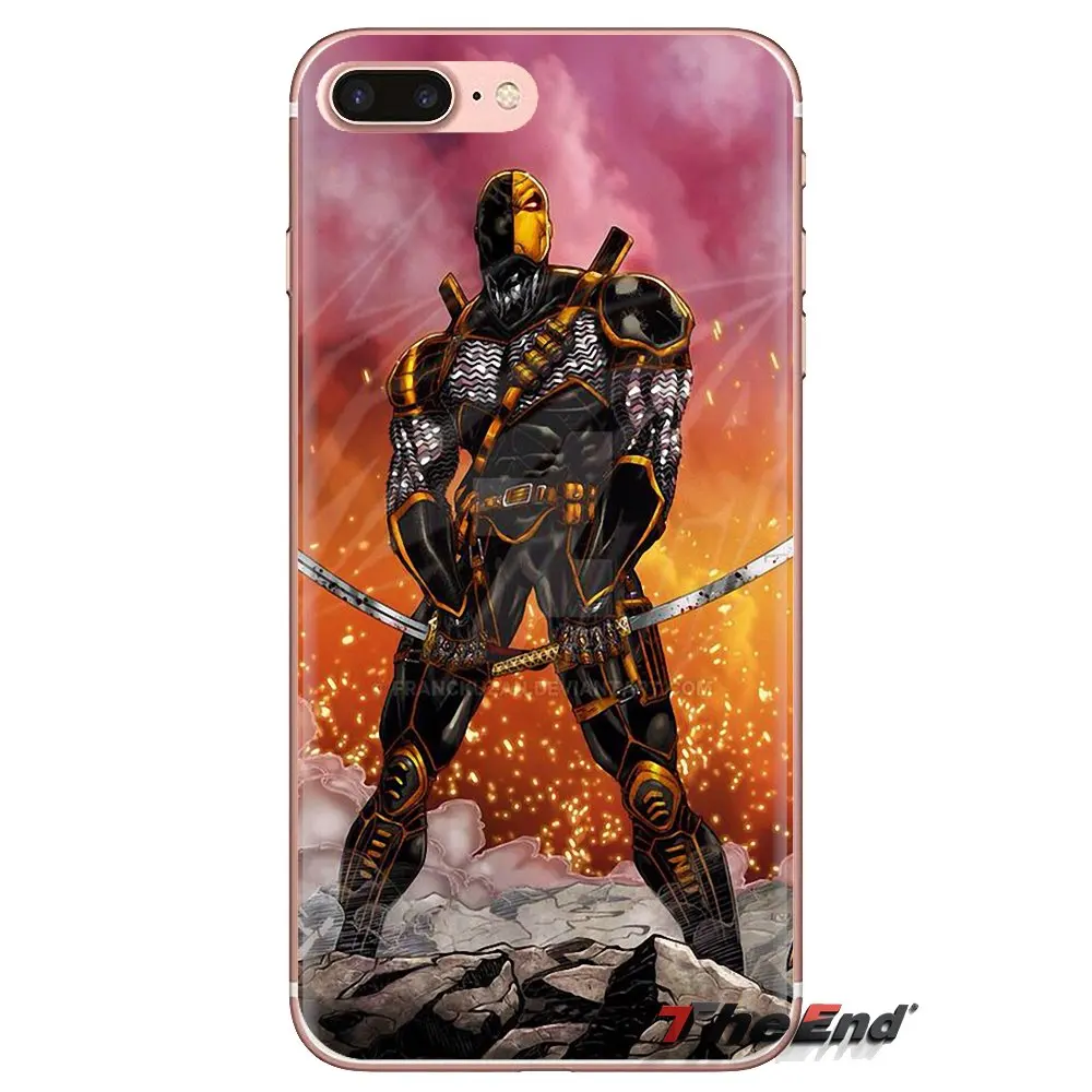 Deathstroke Terminator Slade Joseph For Sony Xperia Z Z1 Z2 Z3 Z5 compact M2 M4 M5 C4 E3 T3 XA Huawei Mate 7 8 Y3II TPU Bag Case |