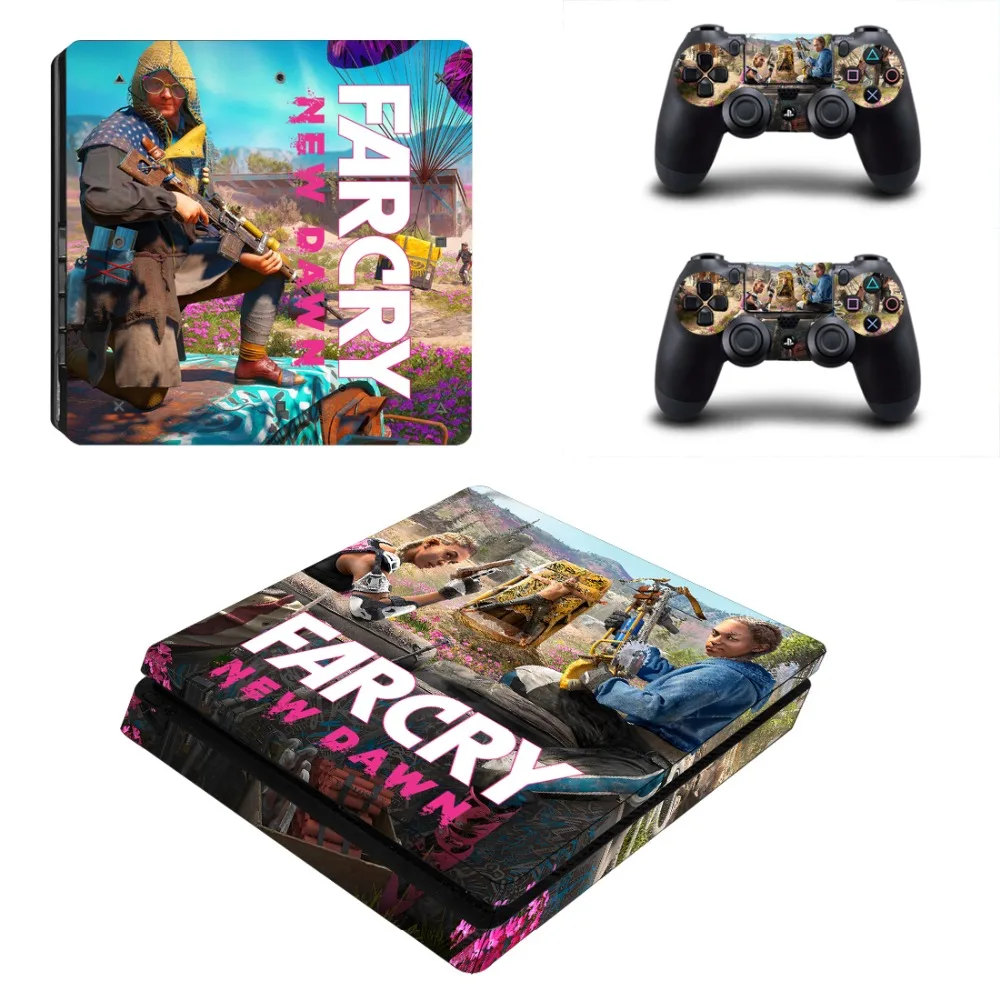 Наклейка Farcry Far Cry New Dawn PS4 Slim наклейка для консоли PlayStation 4 и контроллера Виниловая |