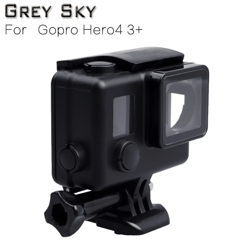 Новая спортивная видеокамера gopro водонепроницаемый чехол для Gopro go pro Hero 3 + 4 hero