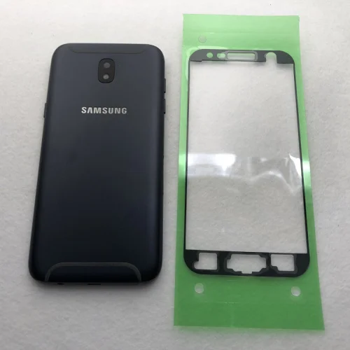 j330 Black Для samsung Galaxy J3 j5 j7 pro корпус средняя рамка Задняя крышка батареи j330 j530 j730 с кнопками громкости питания - Цвет: j330 Black