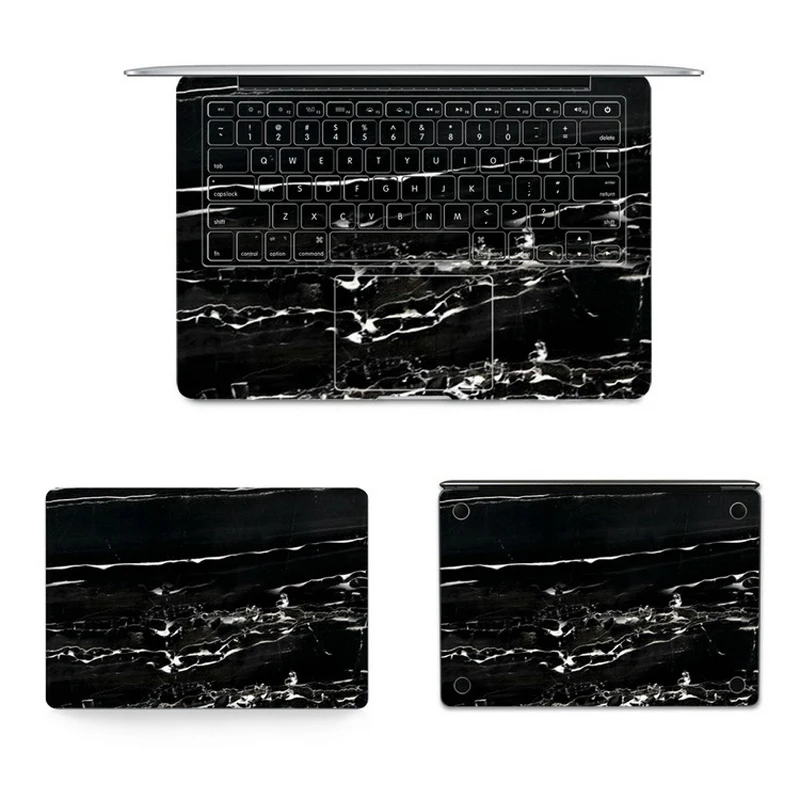 Черная мраморная серия наклейка для ноутбука s для Macbook Air Pro retina 11 13 15 наклейка для ноутбука для Macbook new pro 13 15 крышка