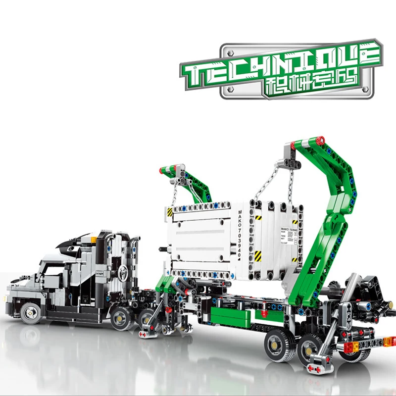 703940 1202 шт. TECHNIC серия город mack Truck Набор строительных блоков кубики Moc совместимы с