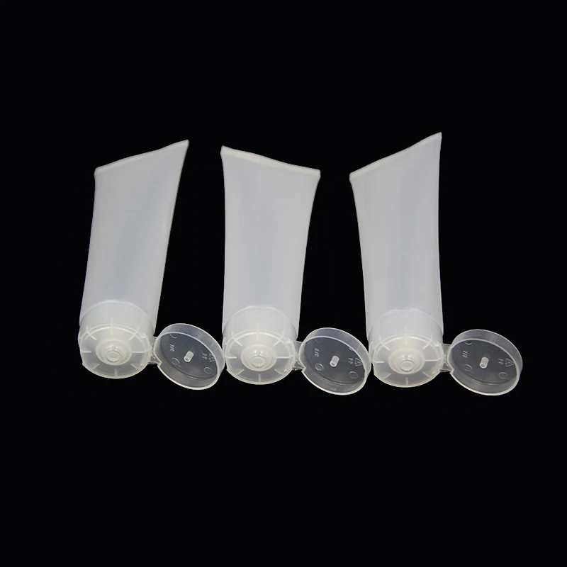20 шт пластиковые трубки пустые косметические контейнеры мягкие флип шапки с