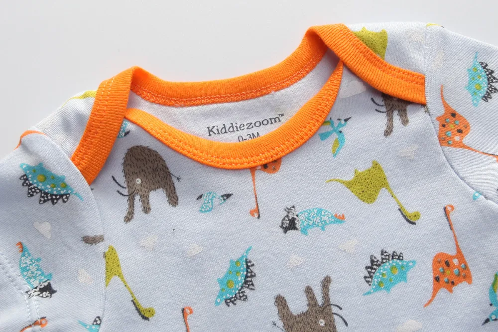 Kiddiezoom детские комбинезоны пижамы для маленьких девочек Дети Bebe Infantil одежда для новорожденных одежда из хлопка Одежда для маленьких мальчиков, Товары для детей