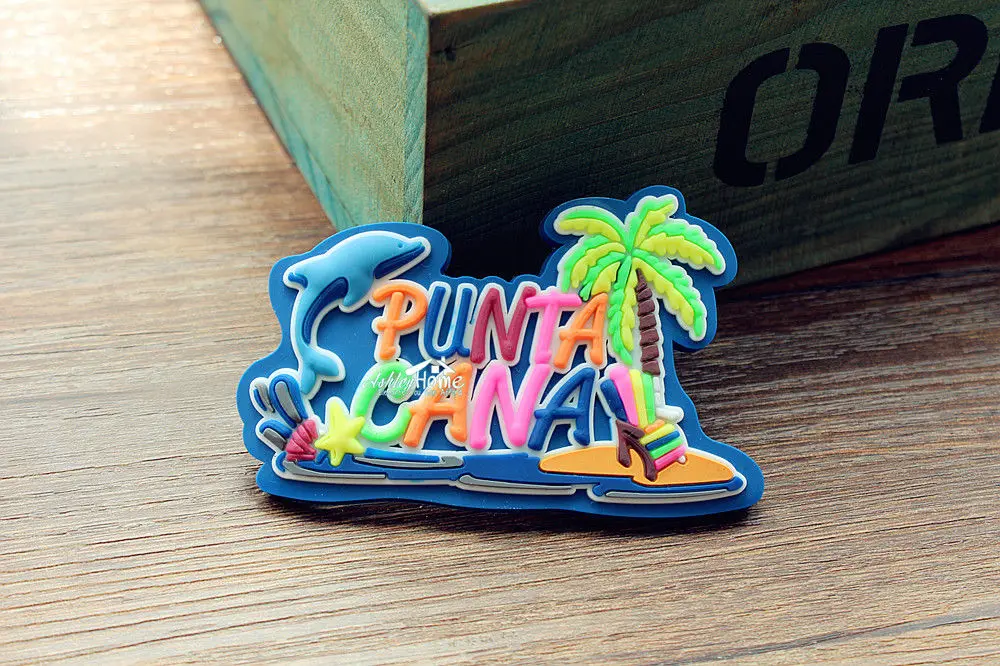 Punta Cana туристическая сувенирная 3D резиновая идея магнита на холодильник|Магниты