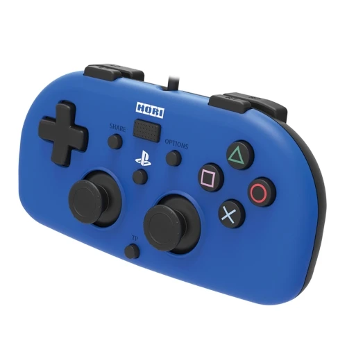 Blue Hori четыре цвета для playstation 4 мини-геймпад проводной контроллер светильник белый/красный/синий/черный для sony PS4 - Цвет: Blue