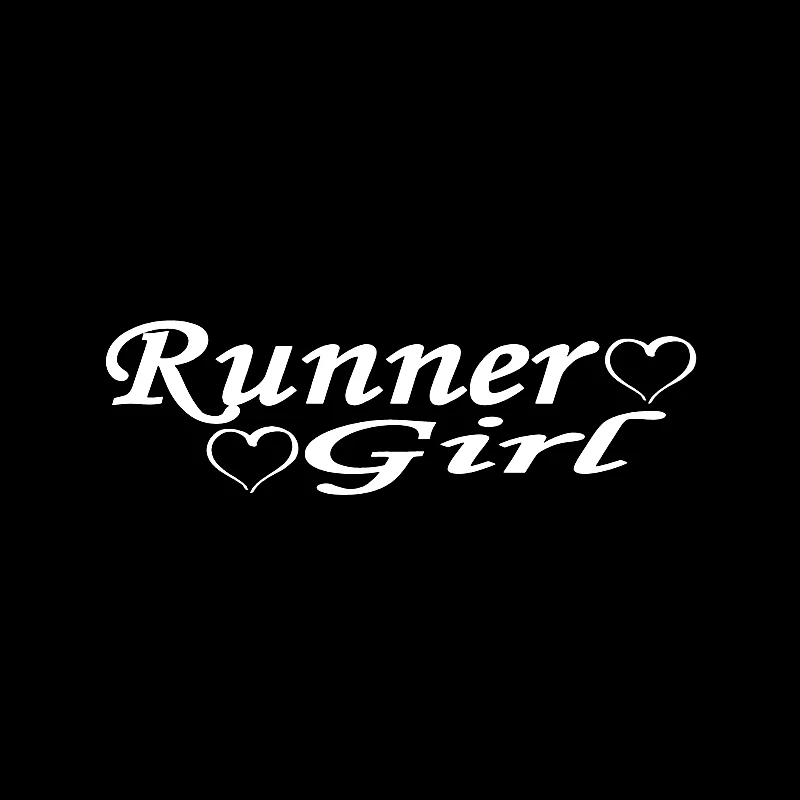 QYPF 17 см * 5 Забавный автомобиль Стайлинг Runner девушка виниловая Автомобильная