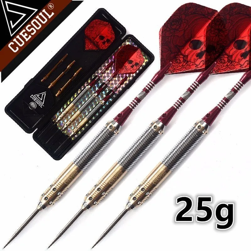 25g 23 г 3 шт. cuesul 25 г 27 г профессиональный стальной наконечник Дротика s иглы с красной Дротика полетов - Цвет: 25g