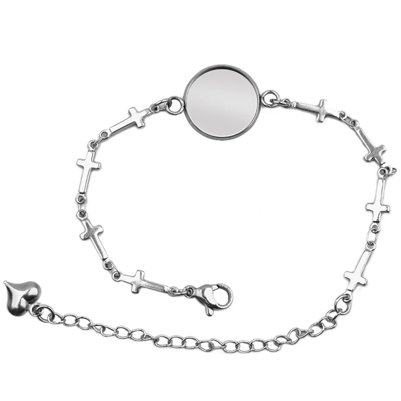 Фурнитура для браслета из звеньев цепи нержавеющей стали 12 мм 20 круглые