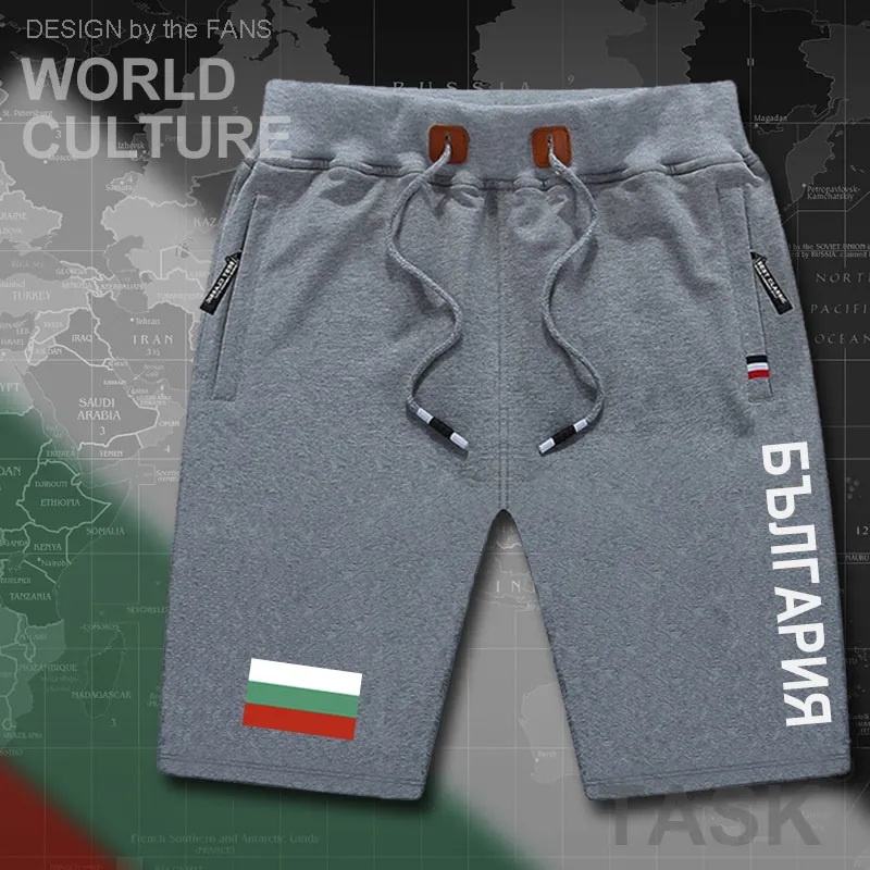 Мужские спортивные шорты с флагом и карманом на молнии | Мужская одежда