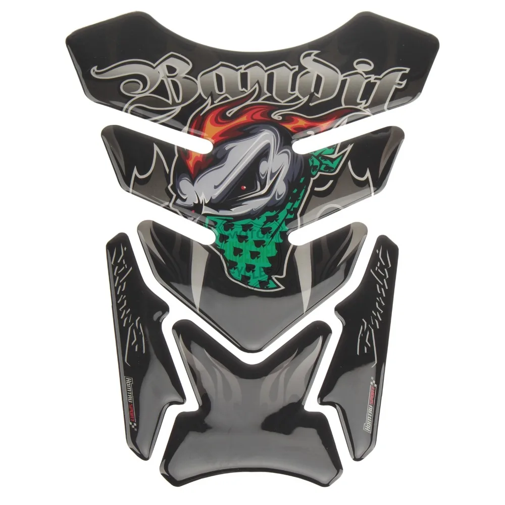 3D череп Стикеры s мото Танк Pad защитный гель Стикеры наклейка для Honda CB CBR Suzuki Bandit 600 650 1200 1250 650S 600S Yamaha