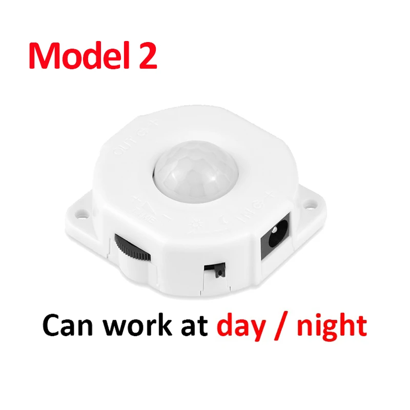 Model 2 12 V 5 V-24 V Сенсор переключатель для Светодиодные ленты движения PIR Сенсор ИК-детектор движения Инфракрасный прерыватель Выключатель света кухонный шкаф - Цвет: Model 2