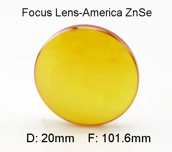 Линза лазерной фокусировки 20 мм линза 101 6 в американском стиле ZnSe для и режущей