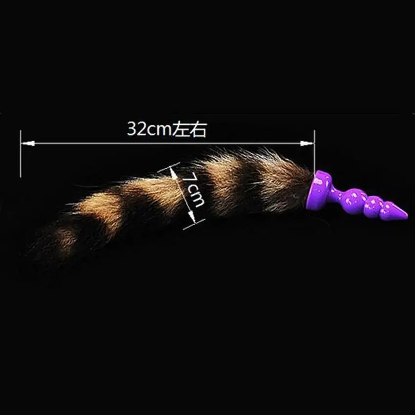 Силиконовая Анальная пробка фиолетовый лисий хвост секс-игрушки для женщин игры