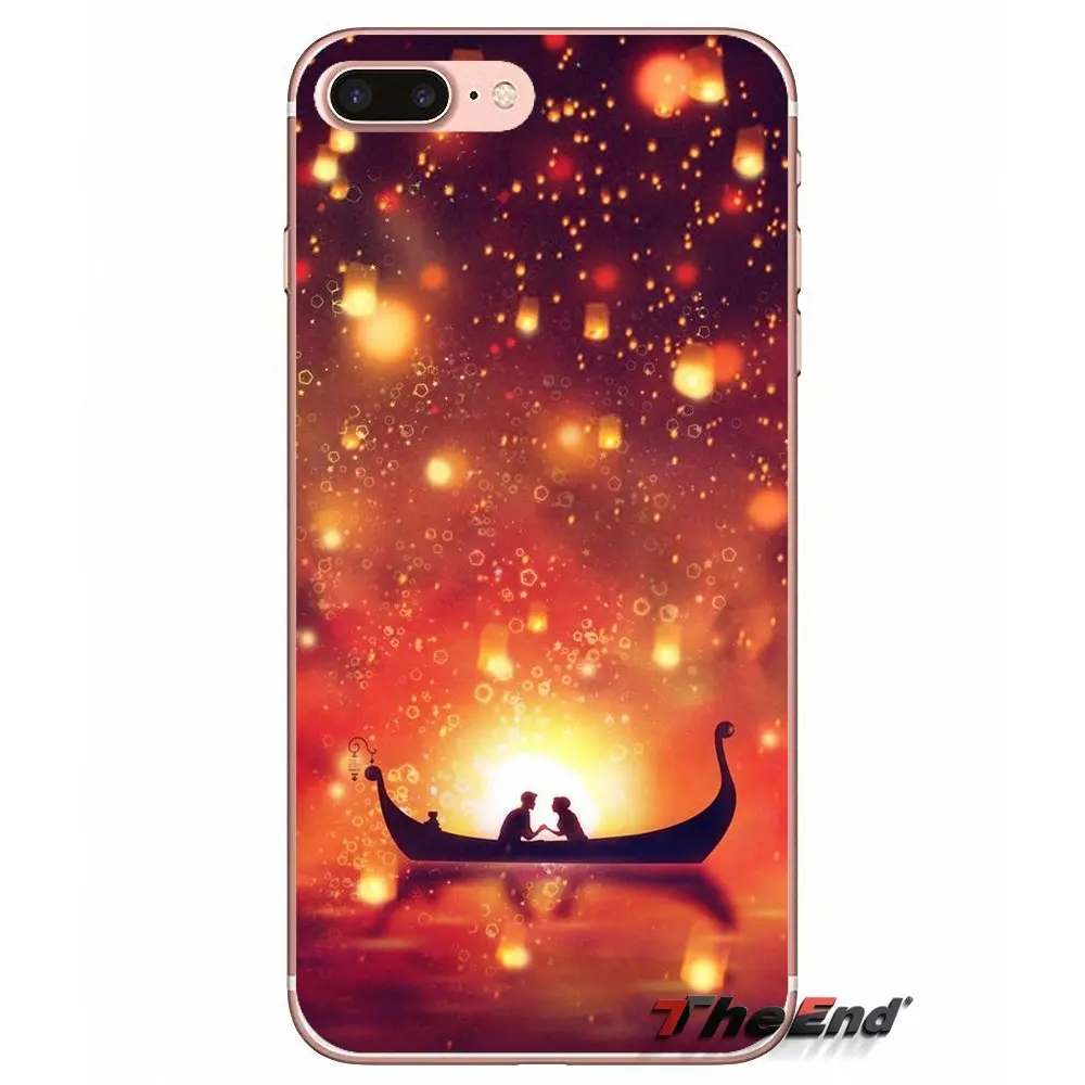 Запутанные Флинн и Рапунцель мягкие чехлы из ТПУ для iPhone X 4 4S 5 5S 5C SE 6 6S 7 8 Plus Samsung