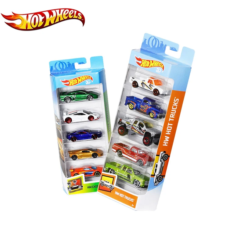Hotwheels Металлический Игрушечный Автомобиль 1: 64 сплава спортивный автомобиль коллекция 5 шт./кор. Новое поступление горячие колеса игрушка для Детский подарок 1806 костюм для подсвечивания грузовиков