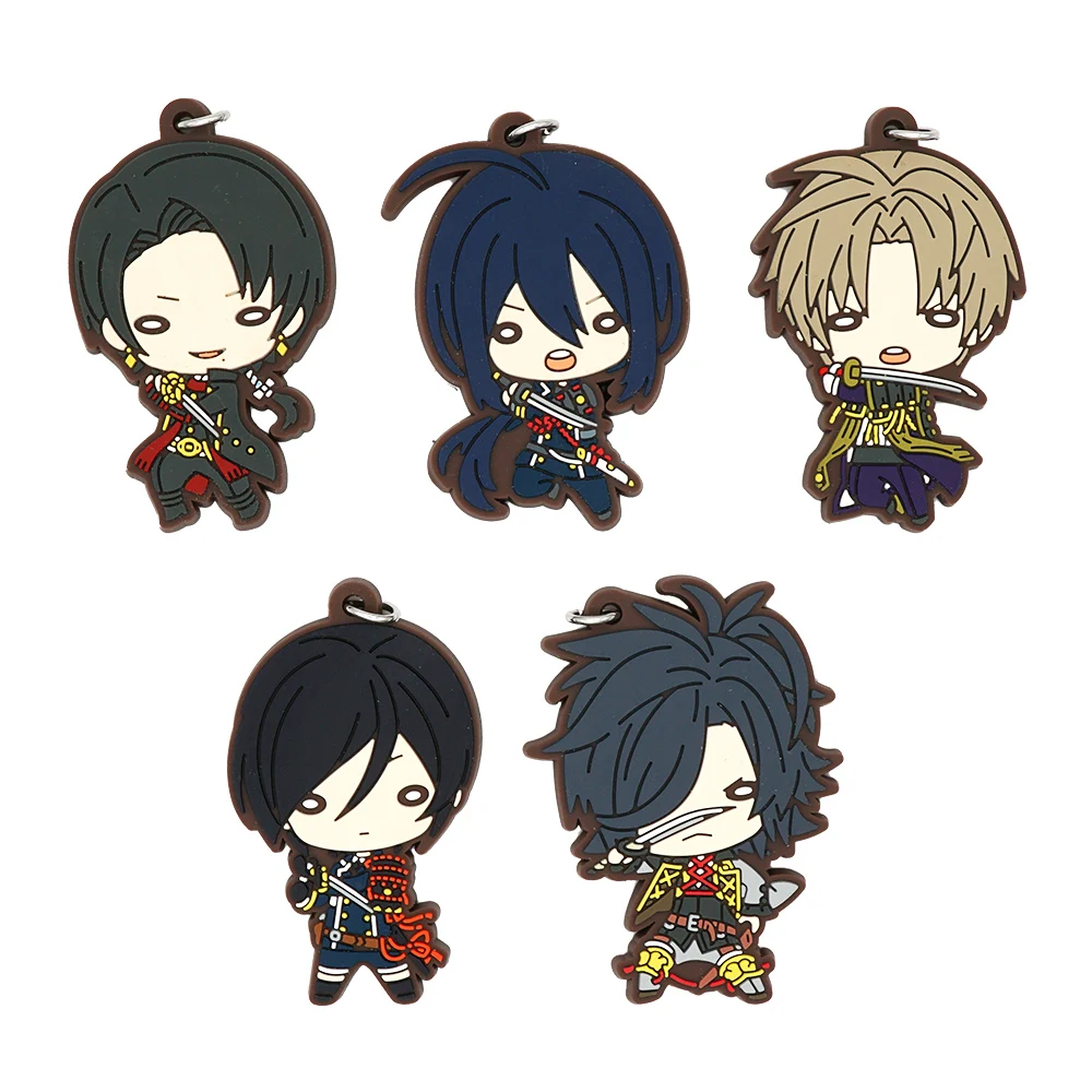 Ремешок Touken Ranbu для онлайн-игр резиновый брелок ключей Kashuu Kiyomitsu Namazuo Toushirou Heshikiri