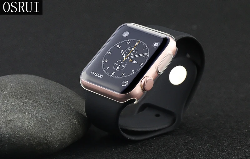 42 мм 38 мм ремешок для Apple Watch 4 band чехол correa aple 44 мм 40 мм прозрачный силиконовый чехол iwatch чехол 3 2 Аксессуары для часов