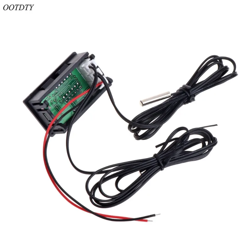 OOTDTY красный + синий DC 4 28V двойной цифровой светодиодный дисплей термометр