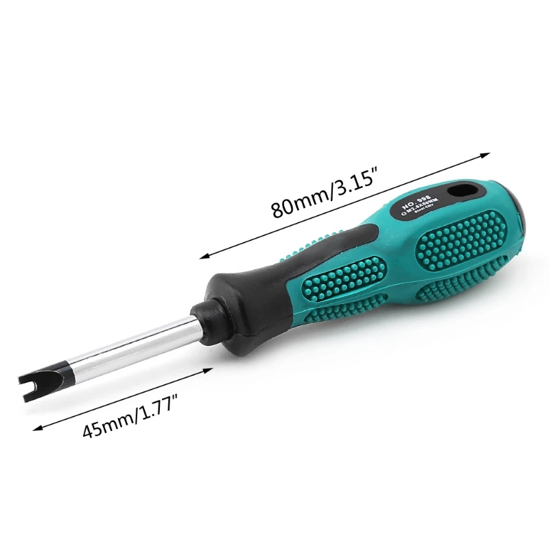 

4 Pcs 8cm Long Nonslip Handle Magnetic Spanner Head Screwdriver Set Hand Tool