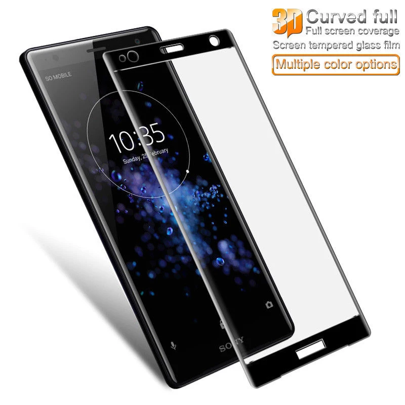 Закаленное стекло 3D для Sony Xperia xa2 защитная пленка с полным покрытием XA1 Plus Ultra XZ X 2