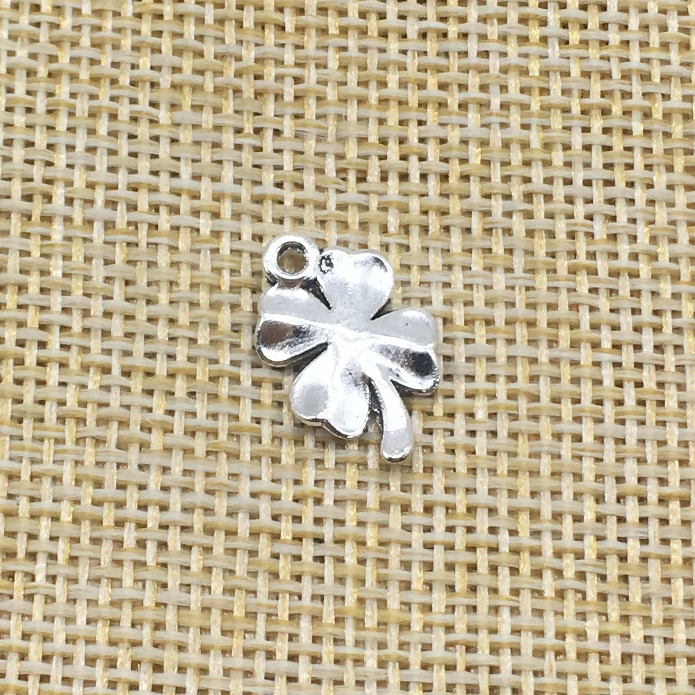 50 шт. подвески в виде клевера античное серебро цвет своими руками|charm antique silver|charms