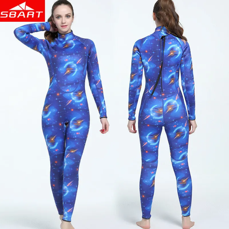 Профессиональный 3 мм неопрена женские камуфляжные плавание дайвинг теплый