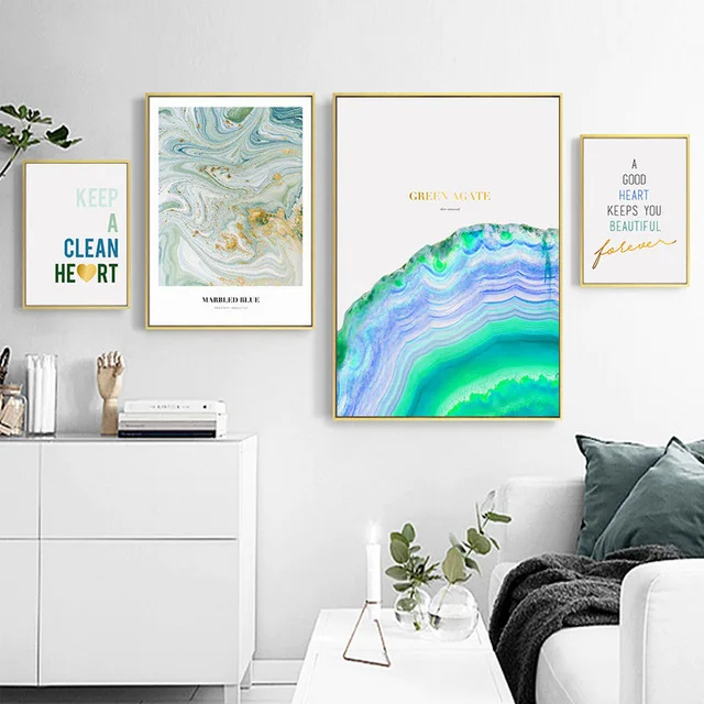 

Colorful Abstract Landscape Home Decor Painting Nordic Simple Canvas Prints Poster Modern Space Art Wall Picture For Room