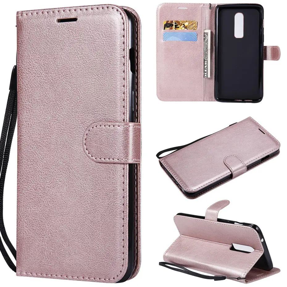 Чехол из искусственной кожи для oneplus 6 Роскошный кошелек задняя крышка чехол