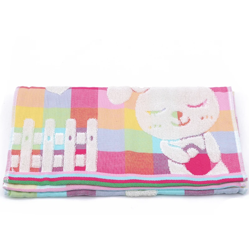 Милое хлопковое банное полотенце для рук с кроликом кормящих мальчиков и девочек