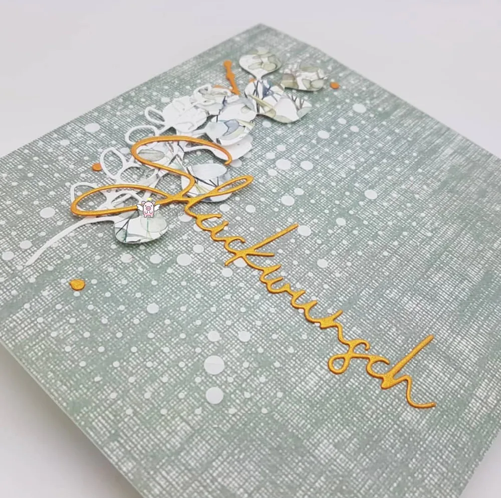 Металлические Вырубные штампы вырезанные немецкие поздравительные буквы