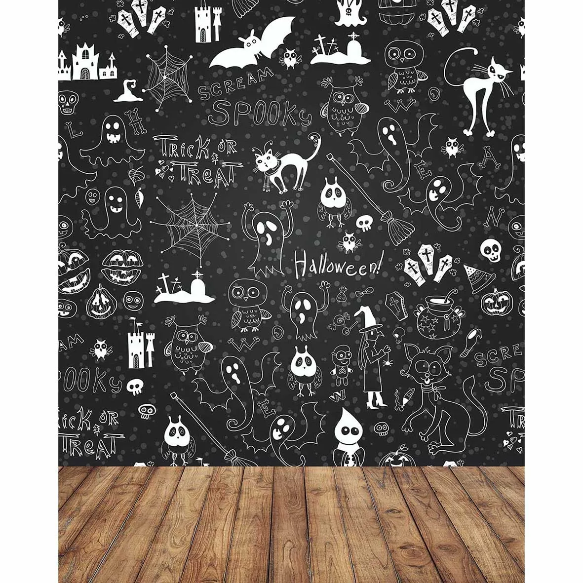 Allenjoy фон для фотосъемки новорожденных черный Мел мультфильм вечерние НКА