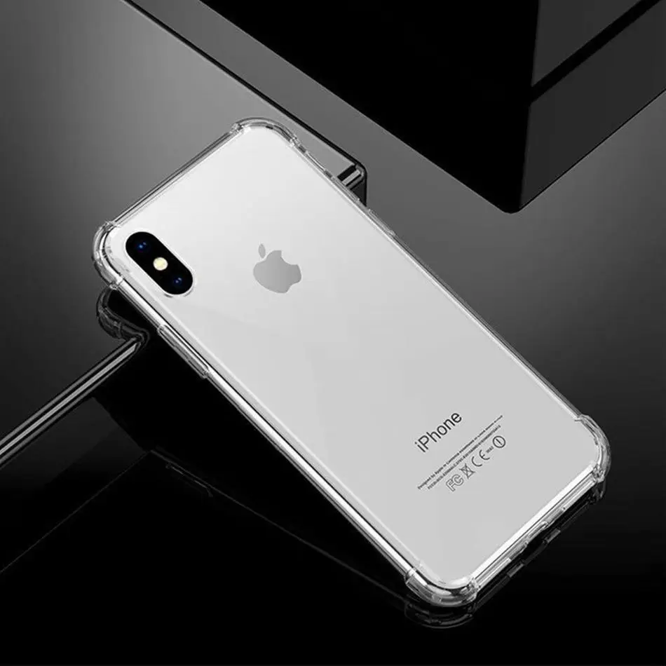 Прозрачный силиконовый чехол для телефона iPhone 8 7 6 6S Plus модный противоударный