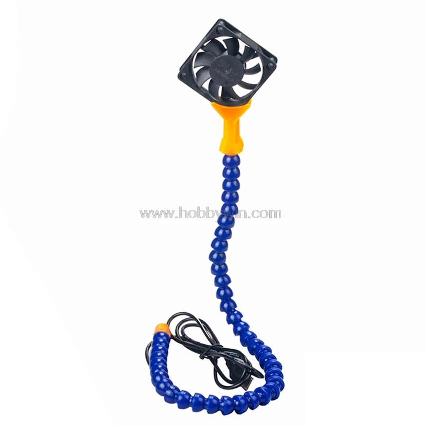 

Third Helping Hand Blue /Orange Soldering Flexible Arm With USB Fan RC model repair tools