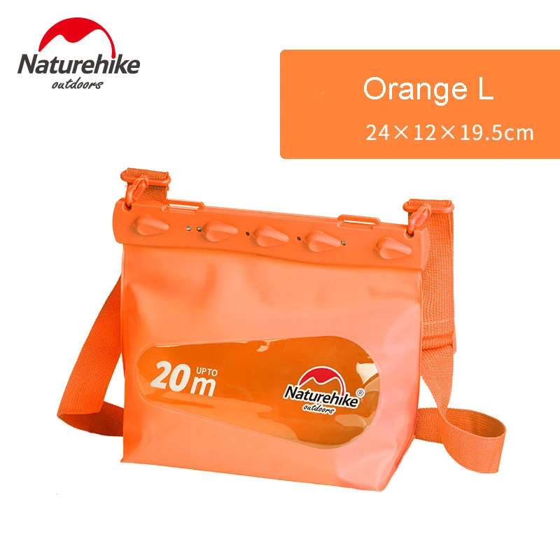 Orange L Naturehike открытый плавательный дрейфующий Дайвинг подводный ПВХ водонепроницаемый мешок сухой мешок для хранения рафтинг спортивная сумка NH17F001 - Цвет: Orange L